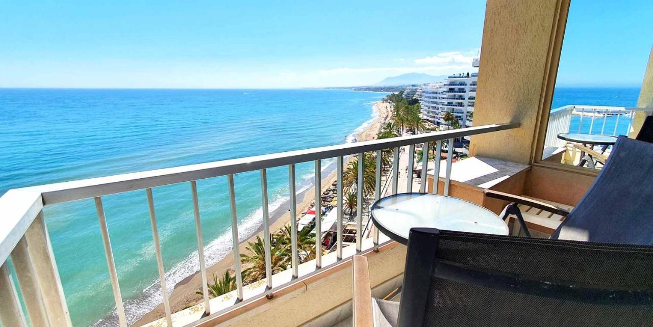 Diana 808 South-Facing Beachfront Studio With Amazing Sea Views Lägenhet Marbella Exteriör bild